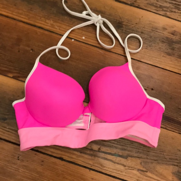PINK Victoria’s Secret Pink Color-block Swim Top